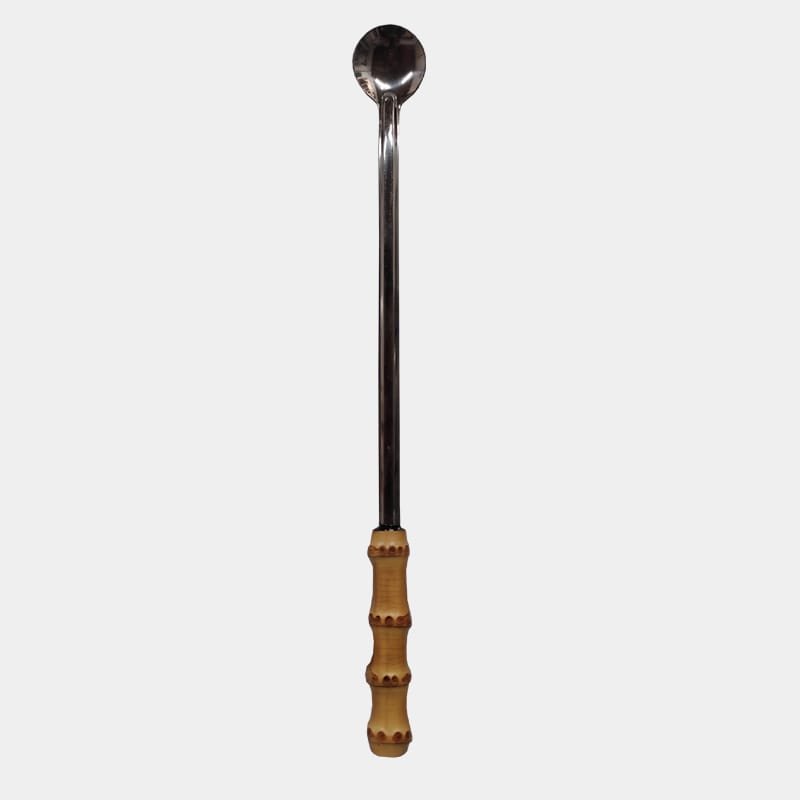 Colher bailarina para Cocktail com cabo de bambu natural|utensílios para bar