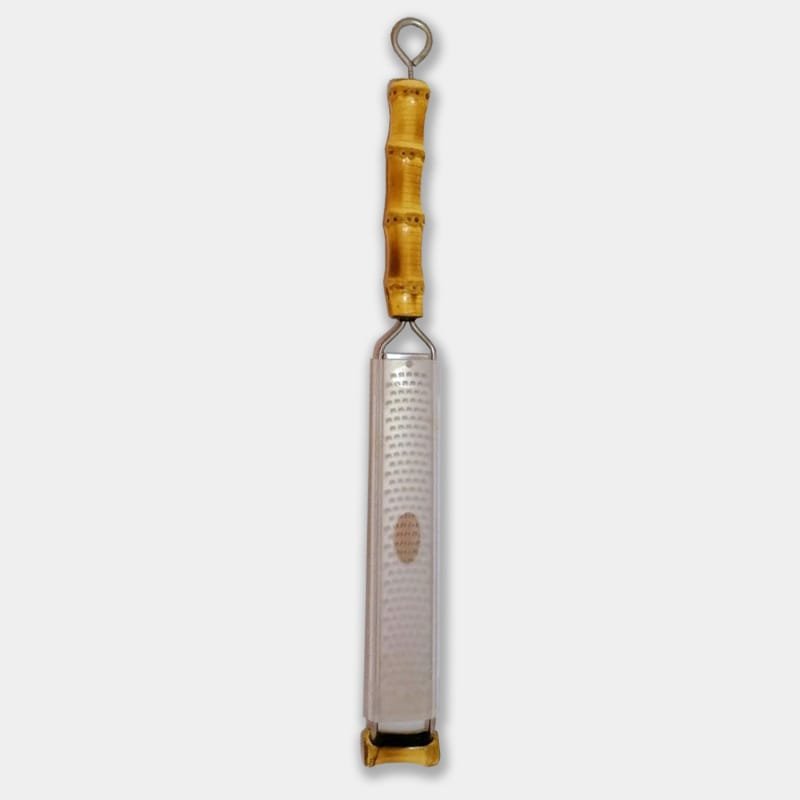 Ralador manual longo com cabo de bambu natural|utensílios para cozinha